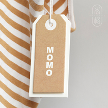 Women's tag custom-made high-end clothing store label custom special paper literary simple hanging cardboard making custom clothes trademark logo free design brand universal listing lanyard printing