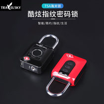 Fingerprint padlock Smart electronic lock Gym bedroom small lock Password lock Student dormitory cabinet door lock