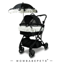 WOWBABEPETS snowy small and medium pet lightweight foldable cart dog cat outdoor travel