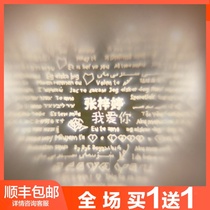 All the way to have your oneroad deer sterling silver projection custom necklace female Chinese Valentines Day gift to girlfriend