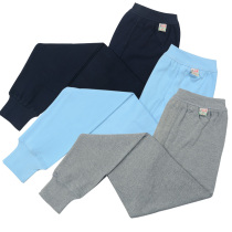 Mens pure cotton High waist Large size Seniors Loose Full Cotton Spring Autumn Winter Wire Pants Lining Pants Warm Single Autumn Pants Men