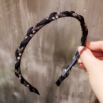 C6 Korean air drill winding heavy industry luxury comfortable thin headband headband hair accessories female Korean simple hairpin headgear