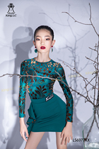 Pengyi Beauty Dance Costume Latin Dance Costume Girls Autumn Winter New 2022 Exercise Uniform Childrens Training Uniform Training Uniform