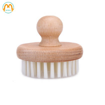 Mengxu Montessori life teaching aids Montessori desktop brush beech wood non-lacquer brush Montessori childrens cleaning brush