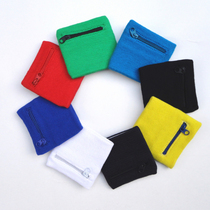 Cotton wristband zipper wristband gloves sports fashion can put change keys can be customized embroidery pattern