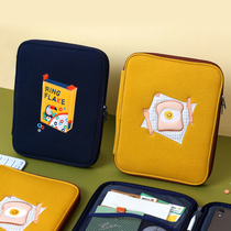 Korean wannathis embroidered felt 13 inch laptop bag 11 inch iPad Pro tablet storage bag