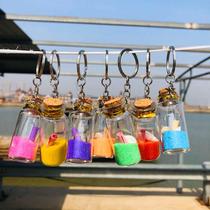 No. 2 bottle drifting bottle pendant glass bottle handicraft conch shell wishing bottle tourist attraction souvenir
