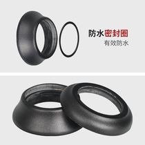 Carbon fiber bicycle wrist set cone washer handle vertical cover wrist set horn cover ring 8mm 15mm Black gray Silver