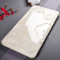 Tea tray set light luxury office household tray rectangular drainage tea sea stone European style simple modern tea table