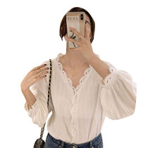 Pregnant women shirt autumn doll shirt 2021 Spring and Autumn new high fashion chiffon top loose professional autumn clothes