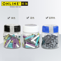 Germany imported ONLINE ou ling pen bag Cartridges European alternative non-carbon Blue Ink ink of black ink bag 60 branch canned European standard students general 2 6mm