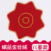 People turn handkerchief childrens octagonal scarf female northeast Yangko hand Silk Flower Dance test special dancing yangko handkerchief ^