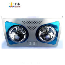 Wall-mounted two lights three lights bath two lights wall-mounted toilet bathroom heater waterproof and explosion-proof light warm