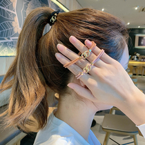 Korean net red simple temperament head rope rope female thick tie hair ponytail rubber band meatball hair ring headdress summer hair rope