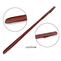 Bamboo shoe dial lengthened shoe-wearing device Curved old man slip lazy handle Heel shoehorn shoehorn artifact
