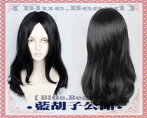 (Bluebeard)Attack on the giant Pik Fingal mid-point micro volume cosplay wig Black