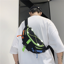 Men Skew Satchel Fashion Street Personality Single Shoulder Bag Ins Day Series Original Juku Sports Purse Strings Boys Boobs Chest Bag