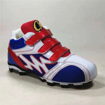  Baseball shoes glue nails professional game softball shoes summer mid-help blue white and red mesh breathable pitcher