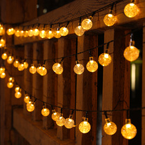 Solar lamp OUTDOOR COURTYARD LAMP LED SEVEN COLOR STRING LAMP DECORATION GARDEN VILLA TREE WATERPROOF LIGHT WITH STAR FLASH LAMP