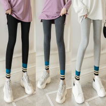 Gray beat bottom pants woman outside wearing spring and autumn style 2022 new spring sensible slim grey thread High waist 90% pants