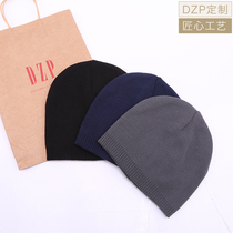 Japanese plain autumn and winter cold hat thin knitted hat men and women leisure sports warm pullover wool hat riding