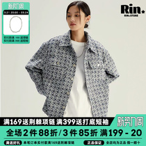 King Prince Spring Thin Check Small Fragrance Couple Coat Men Loose National Tide Brand Short Jacket Woman