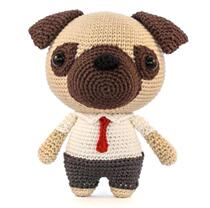 Bagles dog handmade wool diy crochet doll illustration tutorial non-finished product no video