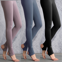 Summer foot-stepping yoga pants womens high waist belly slim peach hip-lifting tight running quick-drying gym pants