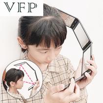 Self-haircut Four-sided mirror can look back at the back of the head folding mirror Portable makeup mirror three-dimensional
