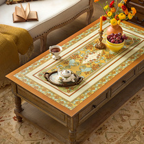 Fanju attitude fence square leather coffee table table mat American waterproof anti-scalding oil-proof wash-in mat PVC table cloth