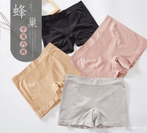 Flat Corner Briefs Female Pure Cotton Crotch Antibacterial Honeycombed Warm Palace Girl Adults Mid waist Large size Fat Four-corner Pants Modale Summer