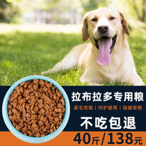 Labrador dog food special puppies adult dog general 20kg Labrador specializes in 40kg of dog food