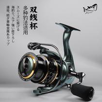Pool Blade Road Sub Exclusive Pitched Shallow Line Cup Spinning Wheel Metal Light Cup Fish Wheel Imitation Car Micro-Object Fishing Wheel Teething Horse Mouth