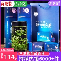 Guizhou Duyun Maojian TEA 2021 NEW tea GREEN TEA TEA premium gift box ALPINE cloud fried green fragrance 240G