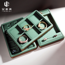 Jewelry tray jewelry display plate ring bracelet storage plate jewelry viewing plate light luxury jewelry display props