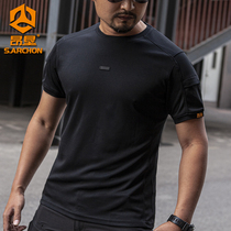 Summer quick-drying t-shirt mens outdoor sports round neck short sleeve army fan tactical half sleeve loose special forces quick-drying jacket