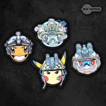 AK27 Tactical Little Genie Magic Octopus Octopus Octopus Tactical Outdoor Personality Morale Badge Sticker Wrap Fabric