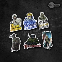 AK27 Operator Series Tactical Car Sticker Suitcase Notebook Military Sticker Outdoor Stickers