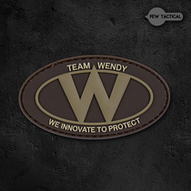PEW TACTICAL Windy Company LOGO Magic Chapter Magic Sticker Tactical Outdoor Personality PVC Morale Badge