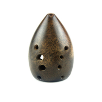 Fengs Pottery Xun ten-hole single-cavity smoked fine pear-shaped professional performance-grade national musical instrument