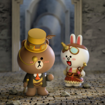 Mengqi linefriends steampunk series blind box around the trend toy ornaments Doll Doll hand