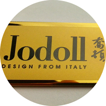 6008 boutique hot sale 24k real gold color light carving badge bump laser black mark high grade export number plate