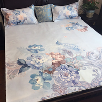 Painted cowhide mat first layer Buffalo Mat 1 5 m foldable leather soft mat 18 m bed three-piece set