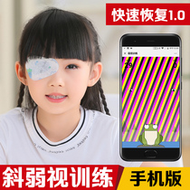 Childrens amblyopia training software Strabismus Astigma hyperopia correction Visual function Stereographic exercise game