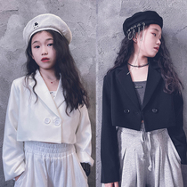 Cold aunt custom female childrens high waist small suit Super A small dress coat catwalk dance table performance parent-child style