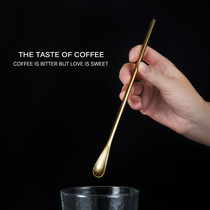 Milli wind property Japanese brushed stainless steel long handle stirring rod Spoon juice milk tea spoon iced coffee spoon