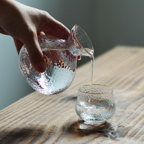 Japanese-style clear wine bottle set glass wine Wine Wine Wine hot pot home one or two white glass coffee hammer