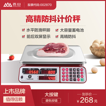 Xiangshan electronic scale commercial small high precision electronic weighing selling vegetables 30KG platform scale household kilogram kitchen fruit