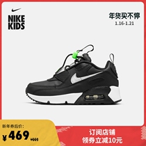 Nike Nike Official AIR MAX 90 TOGGLE Toddler Sports Shoes for Children in Autumn and Winter Lightweight Resilient CV0064