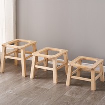 Solid wood toilet chair Pregnant woman toilet mobile toilet The elderly use the toilet stool stool reinforced non-slip squat stool